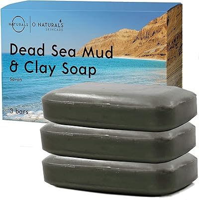 O Naturals Totes Meer Schlamm & Lehm Seife x3 - Gesicht Seife - Naturkosmetic - 100% Vegan - Seife Für Männer & Frauen