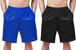 DEVOPS Men's 2-Pack Mesh Athletic Workout