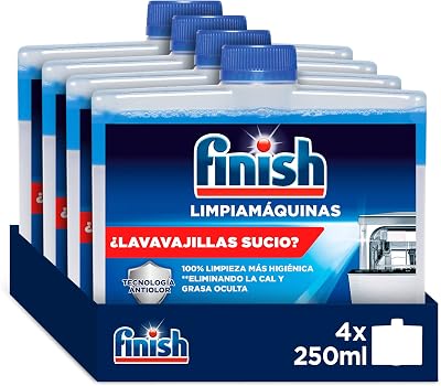 Finish Limpiamáquinas líquido para lavavajillas - Pack 4
