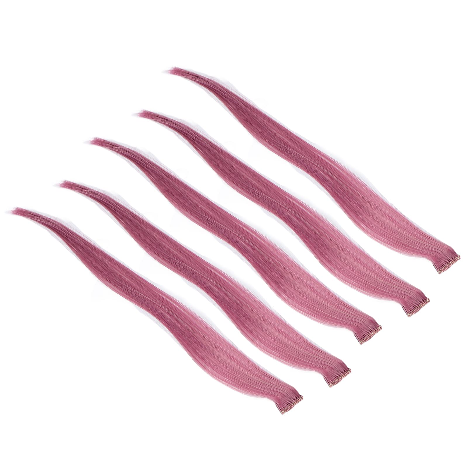 Colorful Hair Clip, 5 Pieces Natural Hair Extension Clip Accessories for thin rattan