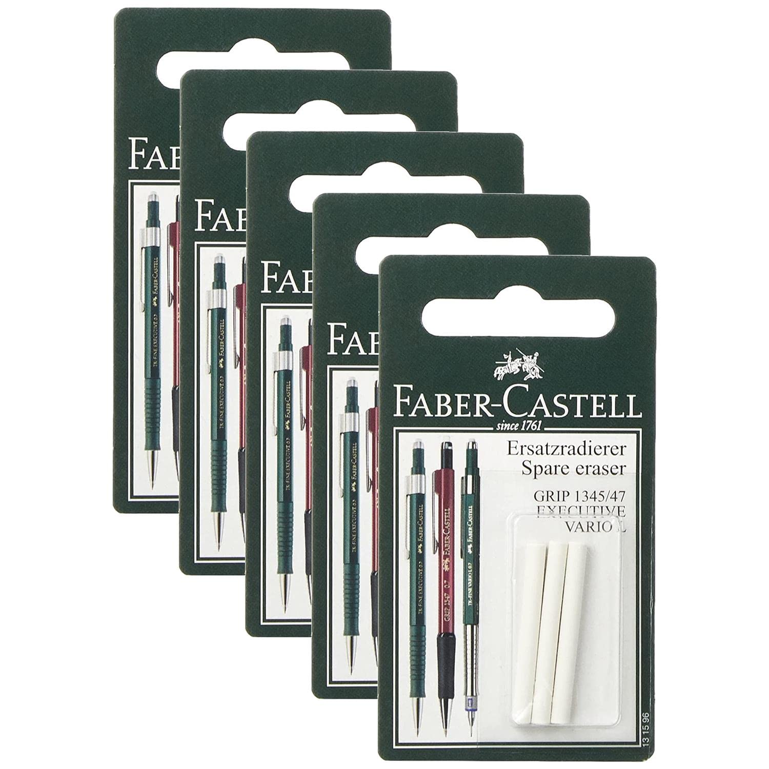 Faber-Castell Replacement Erasers - 3 Pieces - One Size