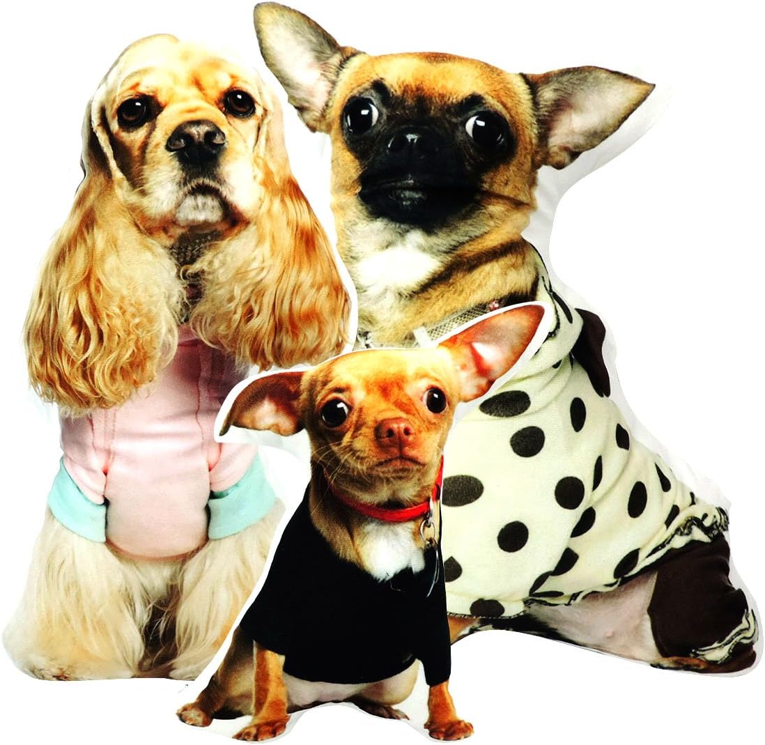 BLEUM CADE Personalized Pet Pillow Photo Custom Pet Pillow Pet Replica Dog & Cat Pillow Pet Portrait Pillow Pet Memorial Ornament for Christmas Thanksgiving Autumn Wedding Friends Loved one Home