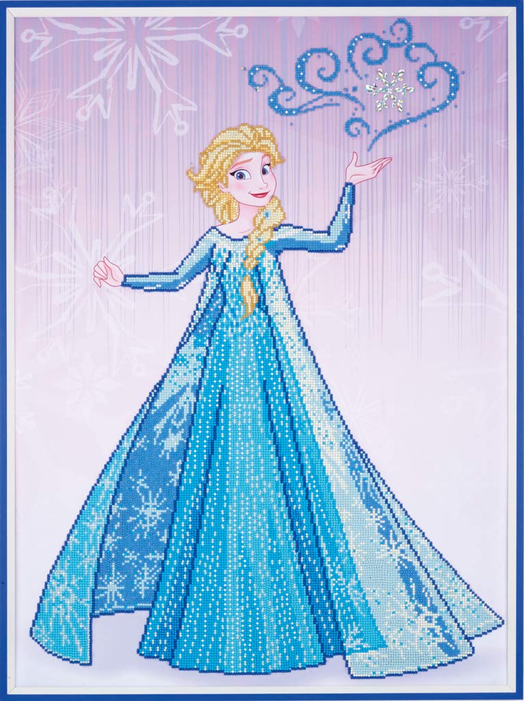 Vervaco Diamond Painting Kit: Disney Ice Magic Elsa, Multi, 40 x 40cm