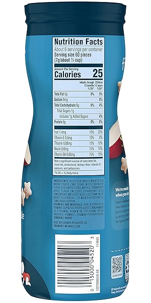 GERBER STAGE 3 BABY SNACKS, STRAWBERRY APPLE PUFFS, PUFFED GRAIN SNACK, BABY LED FEEDING, IRON & CHOLINE, STRAWBERRY APPLE PUFFS SNACKS