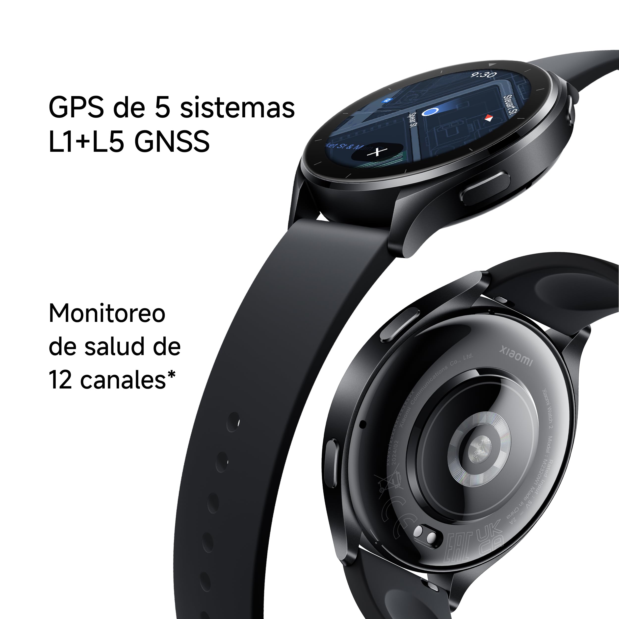 XIAOMI Watch 2 Wear OS 160+ Sports 12 Channel Monitoting Xiaomi Watch 2 5-system L1+L5 GNSS (Silver)