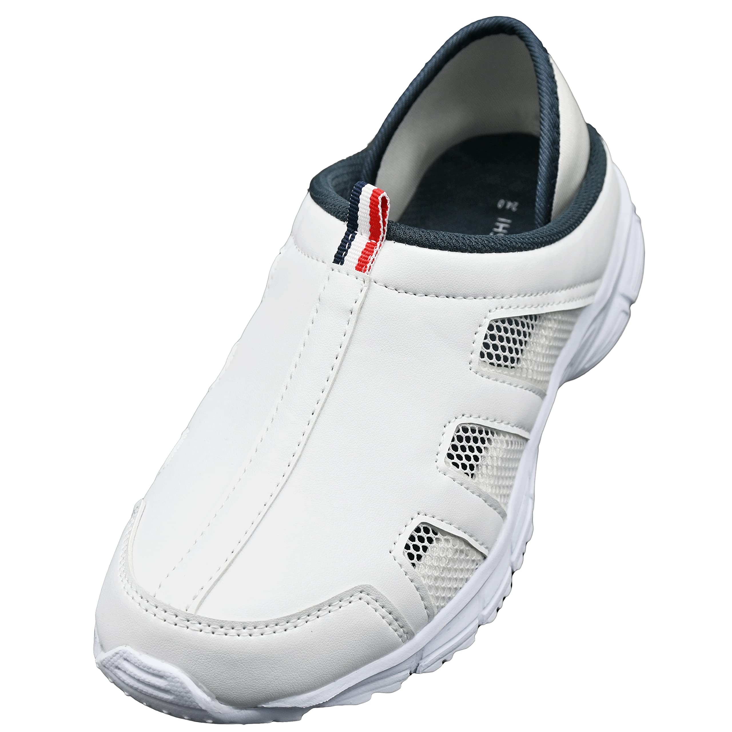 ナースシューズ 2Way 軽量 幅広4E 看護 介護 レディース メンズ (26.0cm, ネイビー) 看護師 介護士 シューズ 靴 疲れにくい 通気性 メッシュ 軽量 マツヨシ商品画像