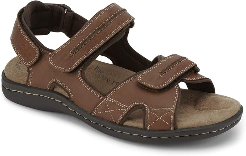 Dockers Men's Fisherman Sandal, Rust, 14 Wide Sandals