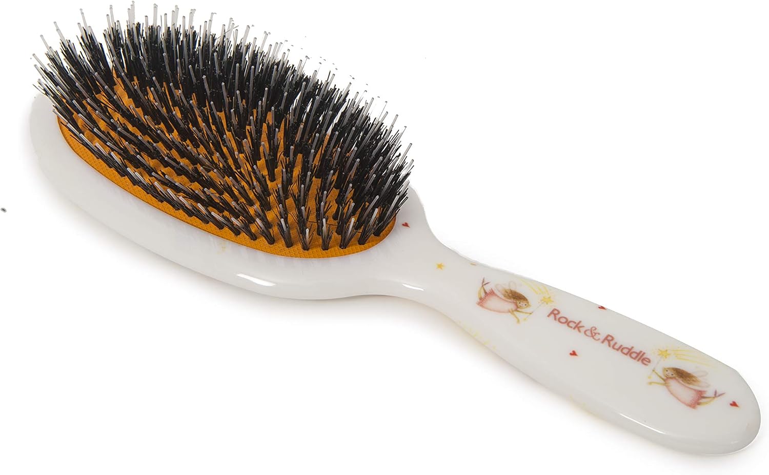 Rock & Ruddle Natural Mixed Boar Bristle Hair Brush for Women and Kids (Large, 21cm) - Image 3