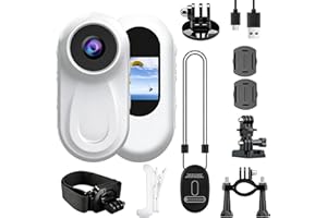 OBEST Mini Action Camera 1080P HD, Body Cam 120° Wide Angle, Sport Camera Night Vision Infrared, 0.85inch Screen with Multi-F
