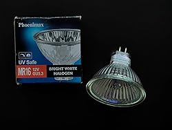Phoenimax 6PCs MR16 12V 50W 800LM Halogen Bulb