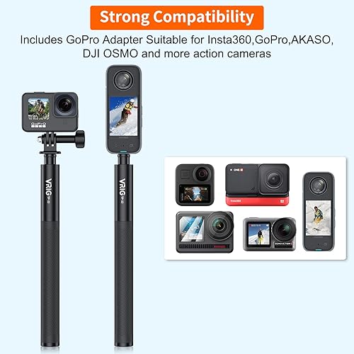 Selfie Stick for GoPro Insta360 Extension Invisible