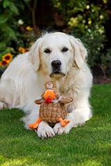 Petface Farmyard Buddies Chunky Chicken Plush Dog Toy view 2