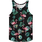 sanatty Men Rave Tank Tops, Graphic Summer Funny Sleeveless, Patriotic, Summer Beach Men's Tanks S - 3XL