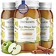 TrueSeaMoss Sea Moss Gel – Made in USA – Wildcrafted Seamoss, Fresh Fruits & Sea Vegetables – Apple/Cinnamon, Pack of 3 (Labels May Vary)