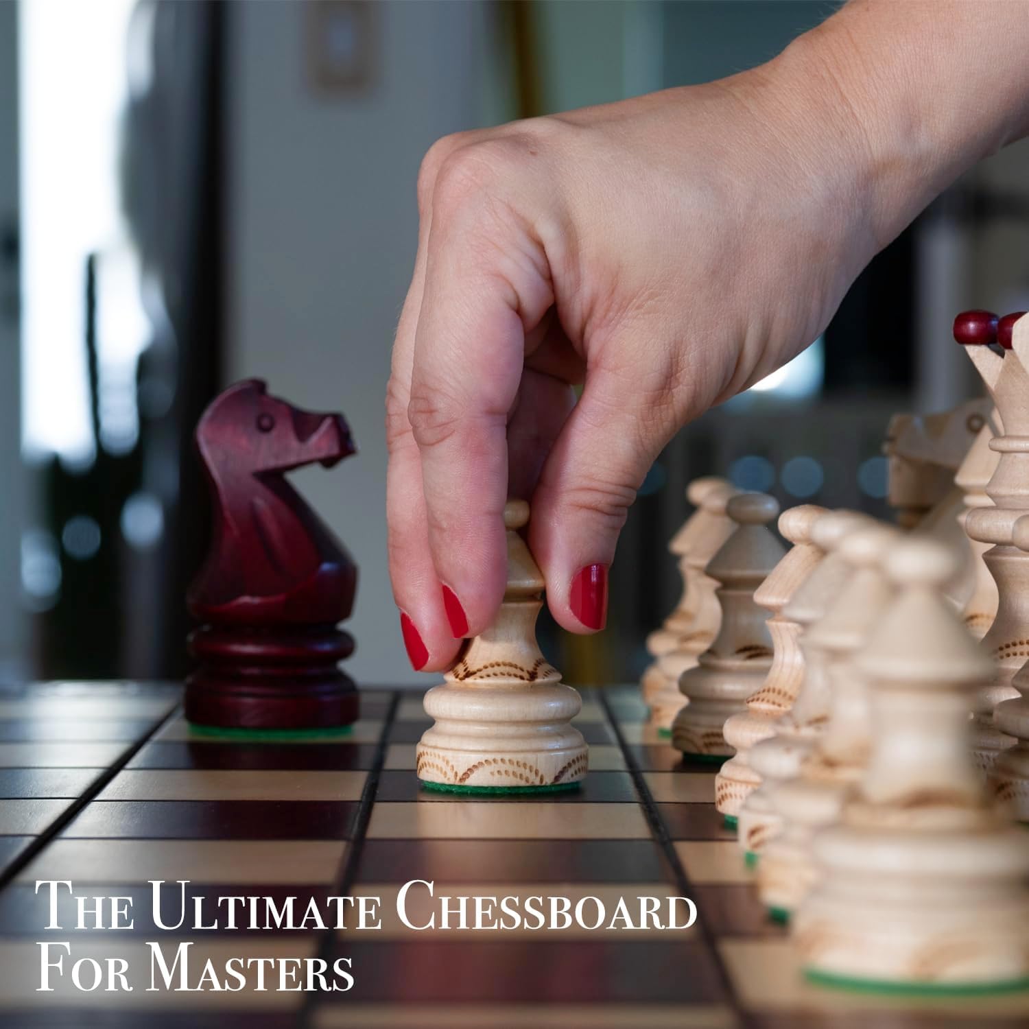 Mua Wegiel CHSIMPRTR-MRN-FBA 2 Player Chess Set | Beech, Birch Wood ...