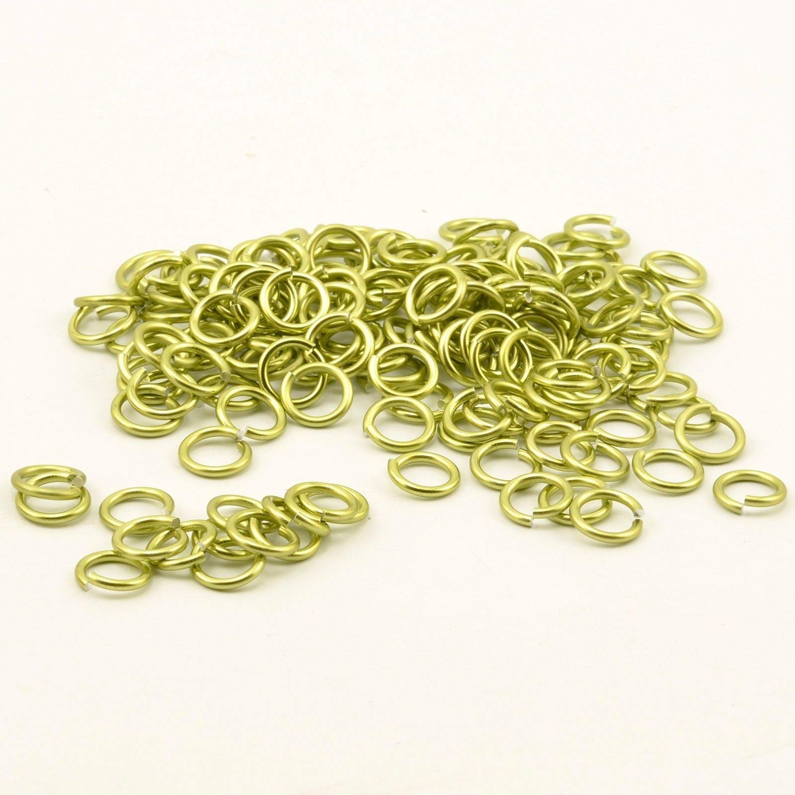 Vaessen Creative Alu Deco jump rings 10mm x135 apple green,