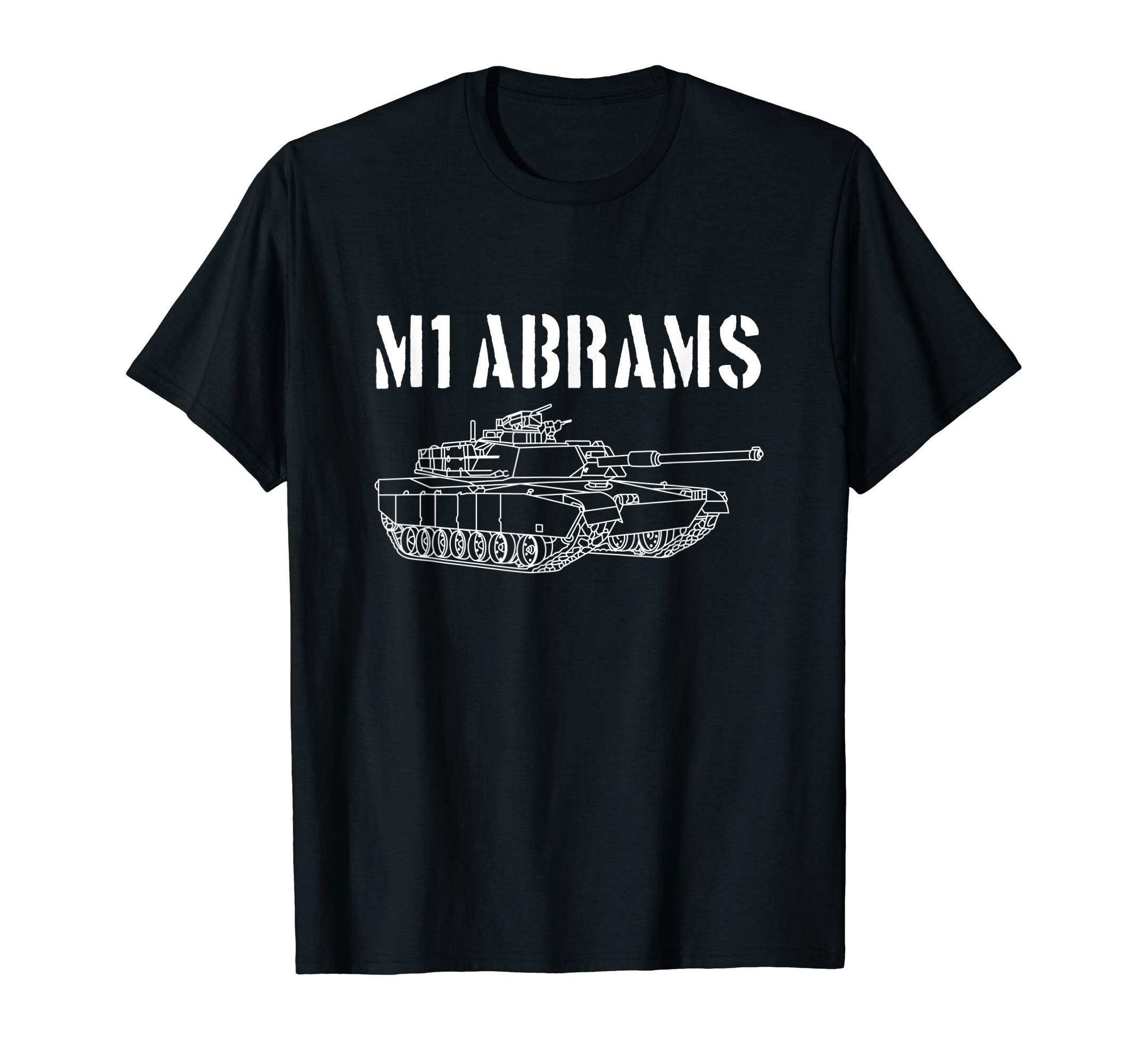 T-shirt Vintage Lima Abrams Tank Plant - Manches Longues, Taille XL, Noir, Motif Tank Militaire