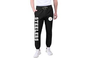 Ultra Game NFL Official Adults Super Soft Game Day Jogger Sweatpants - Unisex, Pittsburgh Steelers, Team Color, Large