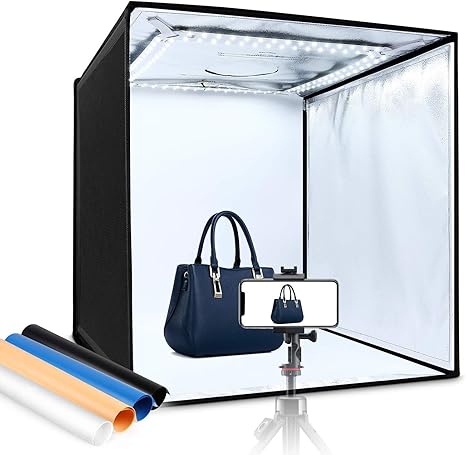 60cm Caja de Luz Fotografia Brillo Ajustable: Amazon.es: Electrónica