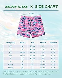SURF CUZ Boys Swim Trunks Toddler Swim Shorts UPF