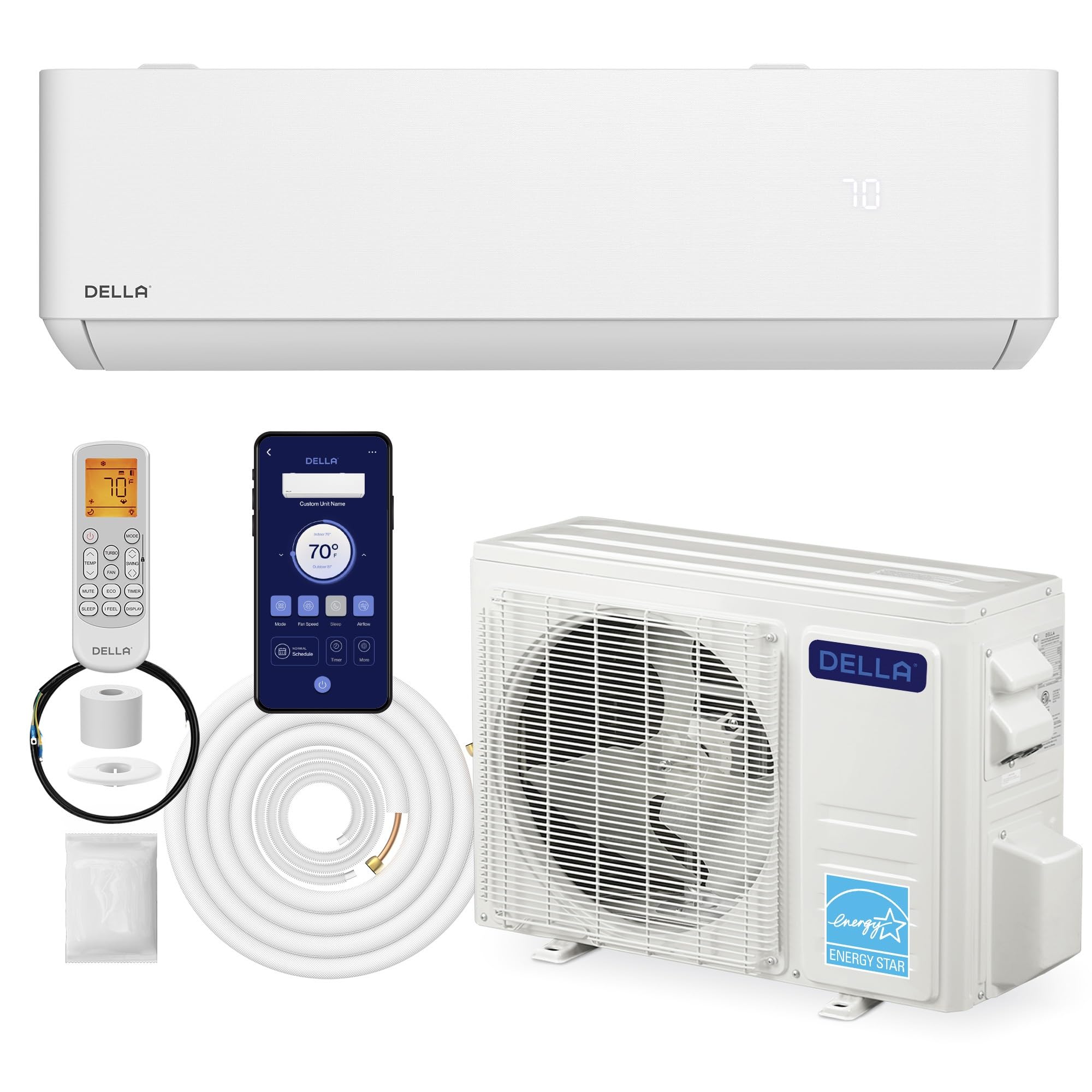 DELLA Optima Series 9000 BTU Wifi Mini Split