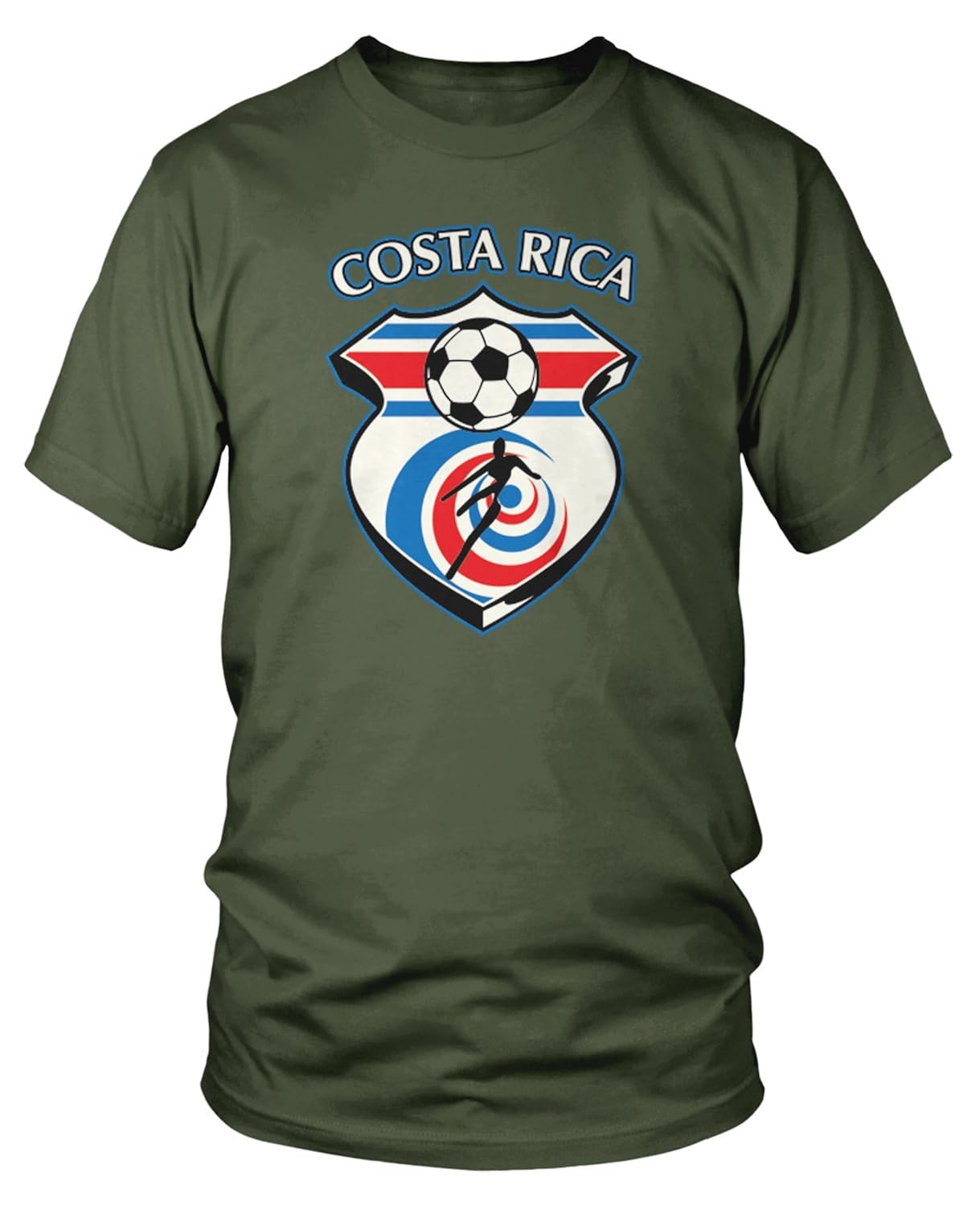 Costa Rica Soccer Costa Rican Football T Shirt 6921 | Jznovelty