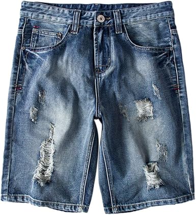 light washed jean shorts