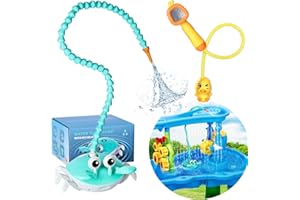 JHKIM Water Table Pump, Cordless Rechargeable Crab Water Pump for Water Table With Kids Duck Shower Head, Battery Powered Non-Stop Fun Outdoor Water Play Toys for Toddlers,Water Table Accessories(Pump Only)