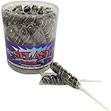 COLORSPLASH LOLLIPOPS Jar, 30 Pops, 12.69 oz, Black Cherry