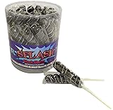COLORSPLASH LOLLIPOPS Jar, 30 Pops, 12.69 oz, Black