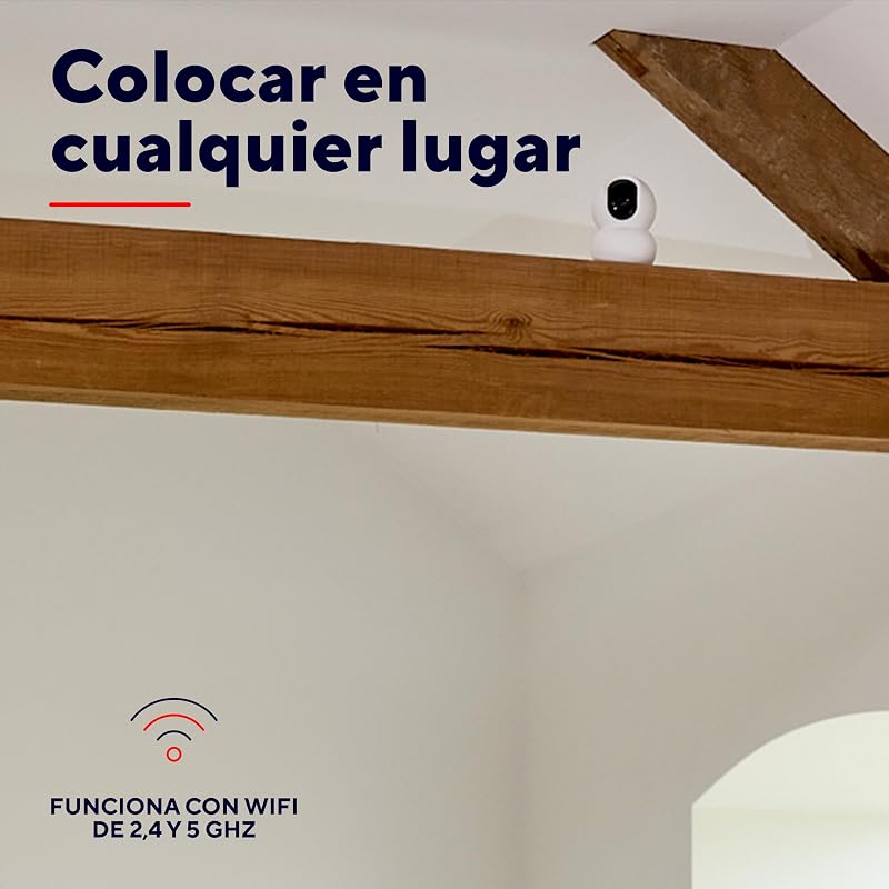 SMARTCAM-2800 Câmara de Vigilância WiFi Interior 360°, Branca