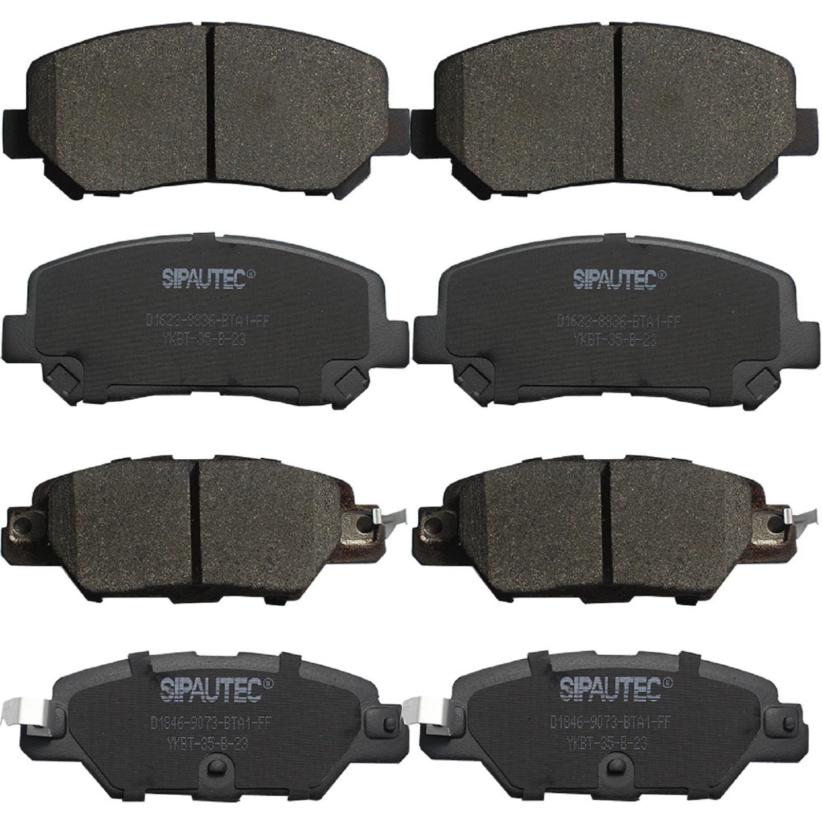 SIPAUTEC-8pcs Front and Rear Ceramic Disc Brake