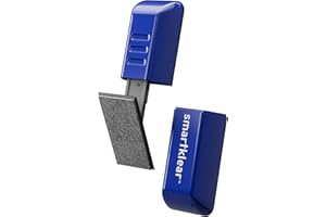 CarbonKlean SmartKlear Smart Phone Screen Cleaner - Compatible with iPhones, Androids, and More - Cleaner with Carbon Microfiber Tech - Injected Blue - 1 Count