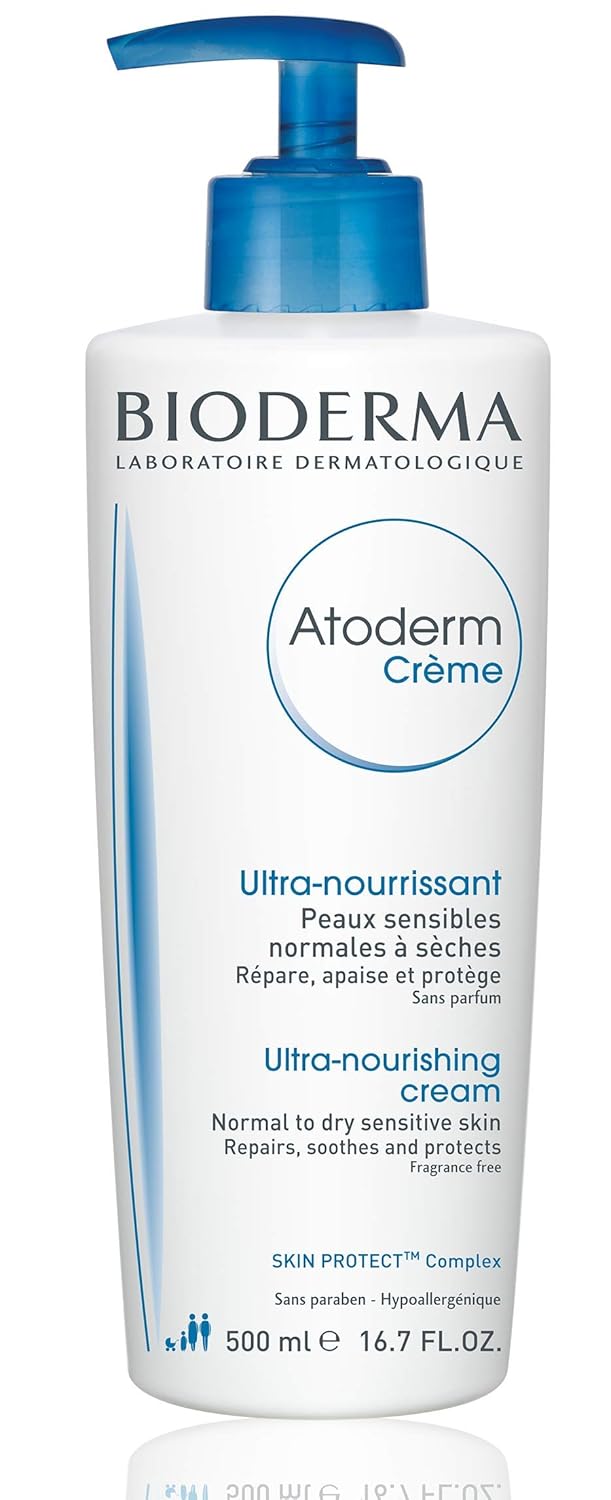 Bioderma - Atoderm - Cream - Nourishing Body Cream - for Normal to Dry Sensitive Skin - 16.7 fl.oz.: Premium Beauty