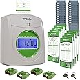 uPunch HN3540 Complete Small Business Start-Up Kit: AutoAlign Time Clock System with 400 Time Cards, 4 Ribbons, and 2 Racks
