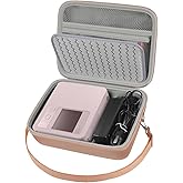 Case compatible with Canon SELPHY CP1300/ CP1200/ CP1500 Wireless Compact Photo Printer and Color Ink/Paper Set - Organizer Storage Bag Only (Rose gold)