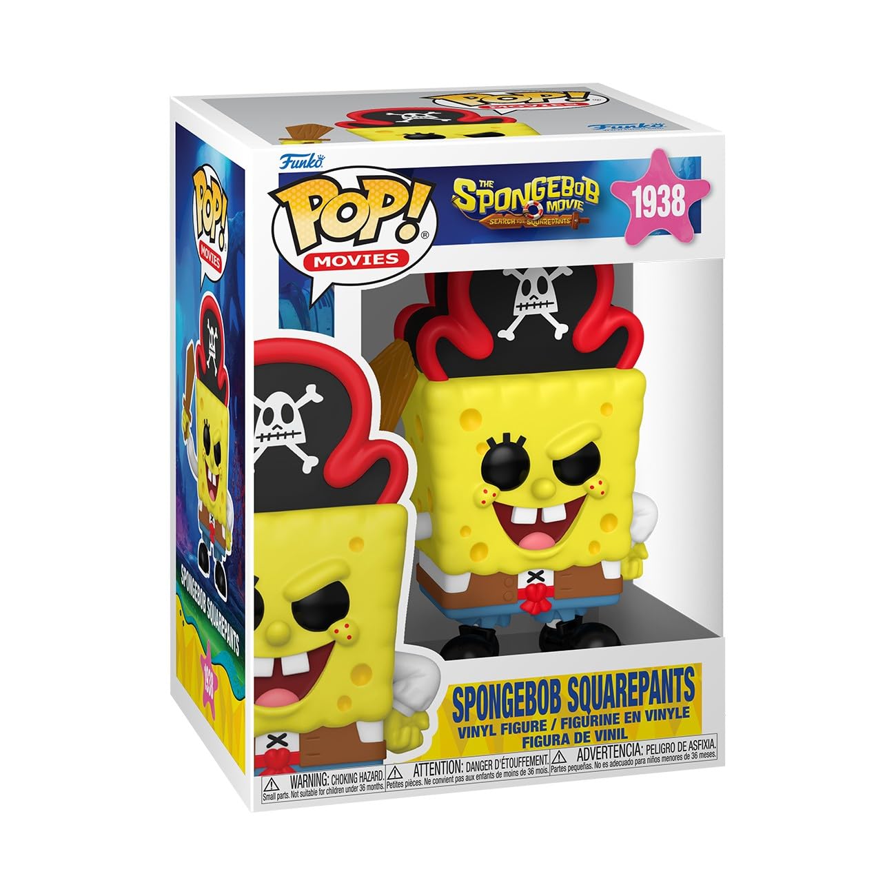 Funko Pop! Movies: The SpongeBob Movie - SpongeBob SquarePants - Collectable Vinyl Figure - Gift Idea - Official Merchandise - Toys for Kids & Adults - Cartoon Fans