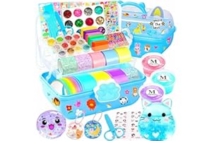 BENWIL Nano Tape Bubble Kit for Kids, 4 Sticky Ball Tapes and 6 Nano Tapes, Squishy Maker Making Kit, Christmas Birthday Arts and Crafts Gifts for Kids Teens Boys Girls, Fun Stuff for Teens 11 Year Old Girls