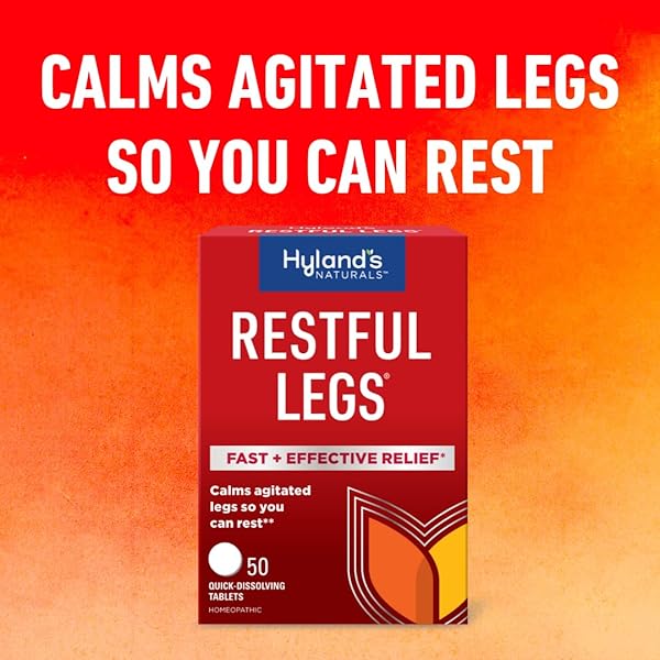 HYLAND’S RESTFUL LEGS TABLETS, NATURAL ITCHING, CRAWLING, TINGLING AND LEG JERK RELIEF, QUICK DISSOLVING TABLETS, 50 COUNT