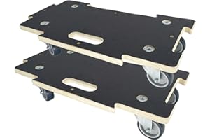 DRTAKEPEAK Hard Wood Mover Spliceable Dolly 550Lbs Capacity (2 Packs) 4 Wheels Heavy Duty Furniture Moving Connectable Design Dollier Upgraded Transport Roller