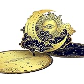 iGifts And Cards Written in the Stars 3D Pop-Up Card – Celestial Round Card with Astrology, Mystical Moon, Horoscope & Magic – 6" x 6" with Notecard & Envelope – Birthday or Spiritual Gift