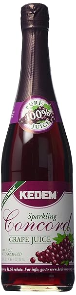KEDEM, SPARKLING CONCORD GRAPE JUICE, 25.4 FL OZ