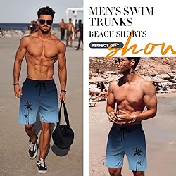 Men's Swim Trunks Hawaiian Bathing Mesh Lining Suit