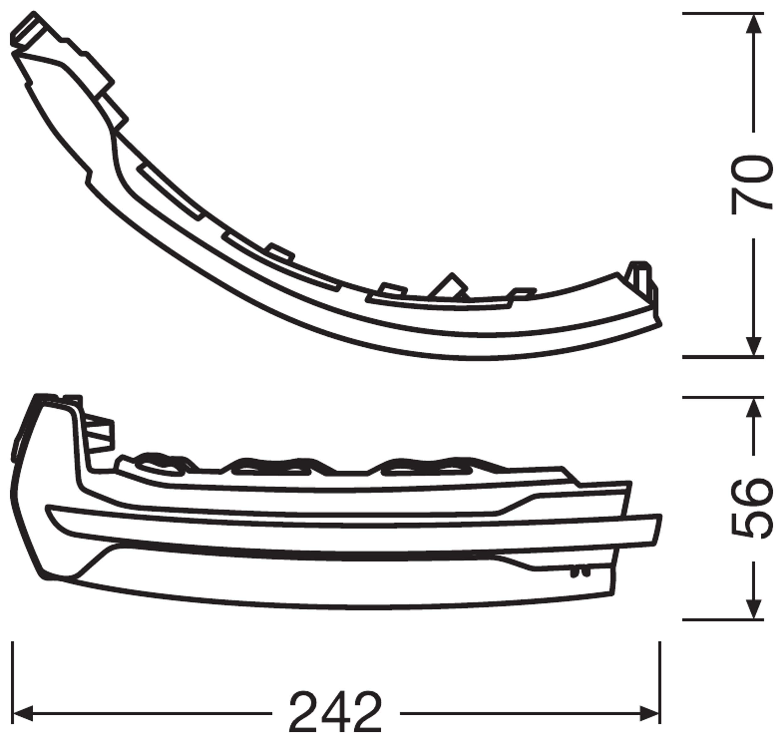 Osram LEDDMI 8V0 WT S LEDriving dynamischer LED Spiegelblinker - White Edition, Set of 2 8