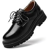 TKKAE Oxford Shoes for Women Women's Oxford Shoes Platform Oxfords for Women Women's Classic Lace Up Loafers Comfortable Dress Business Casual Work Office Oxfords Shoe for Ladies