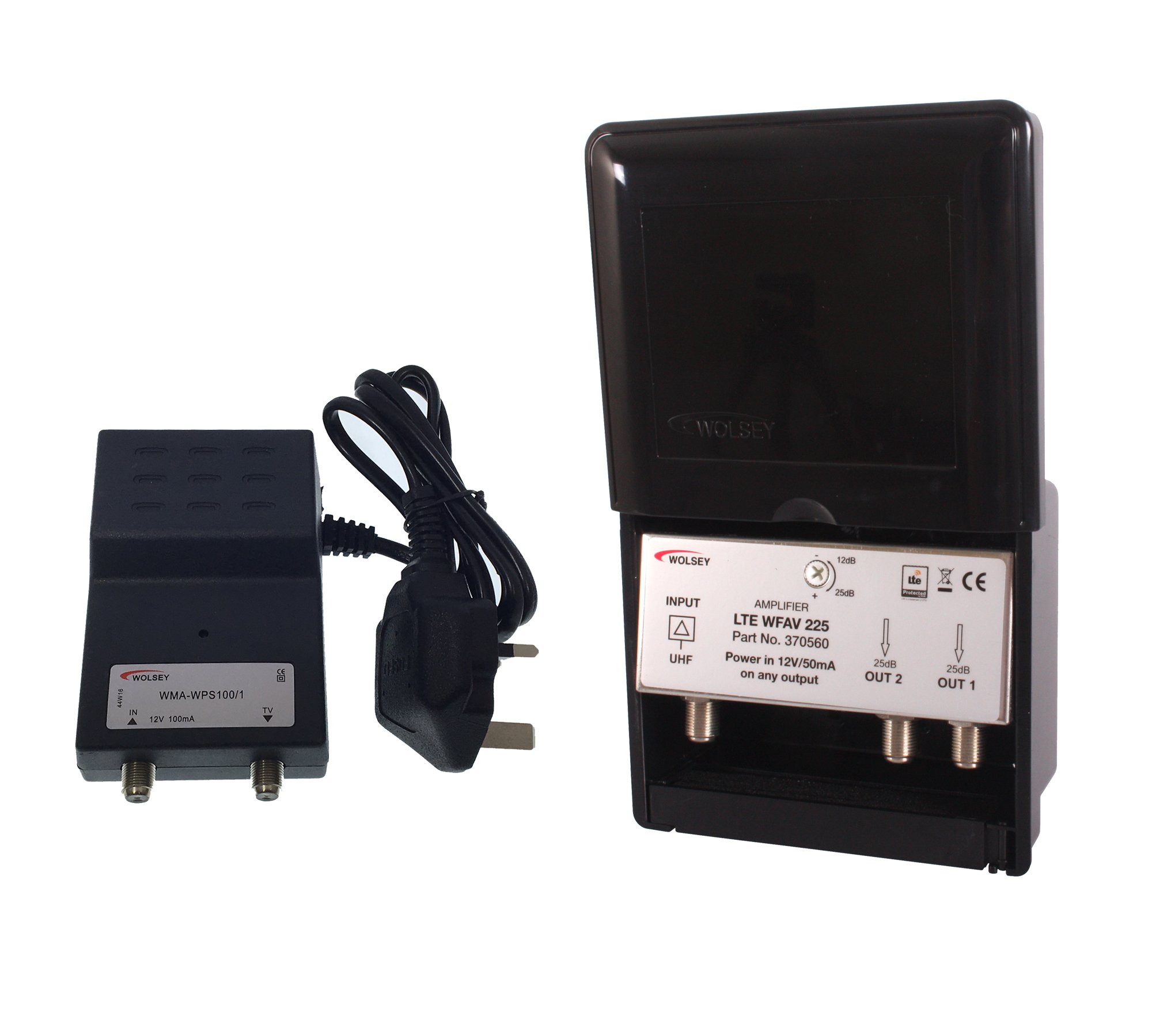 Wolsey WFAV 225 LTE 2 Way Variable Gain Masthead Amplifier and Power Supply Kit