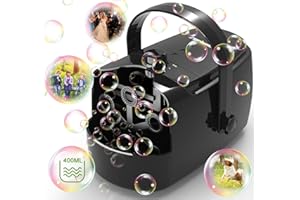 Bubble Machine Durable Automatic Bubble Blower, 18000+ Big Bubbles Per Minute Bubbles for Kids Toddlers Bubble Maker Operated