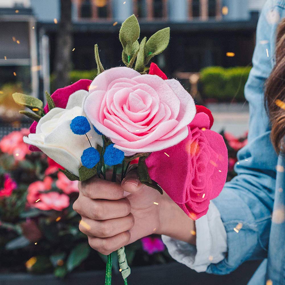 60Pcs Stiff Felt Fabric Sheets, 8 x 12 inches Craft Felt Sheets Assorted Color 1mm Thick Stiff Craft Felt for DIY Crafts, Sewing, Crafting Projects