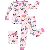 babee Reshinee Bamboo Viscose Toddler Girls Kids Pajamas Unicorn Mermaid Pjs Long Sleeve Snug fit 12M-8Y 2pcs Soft Jammies
