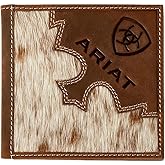 ARIAT Large Bifold Brindle Calf Hair Wallet, Brown